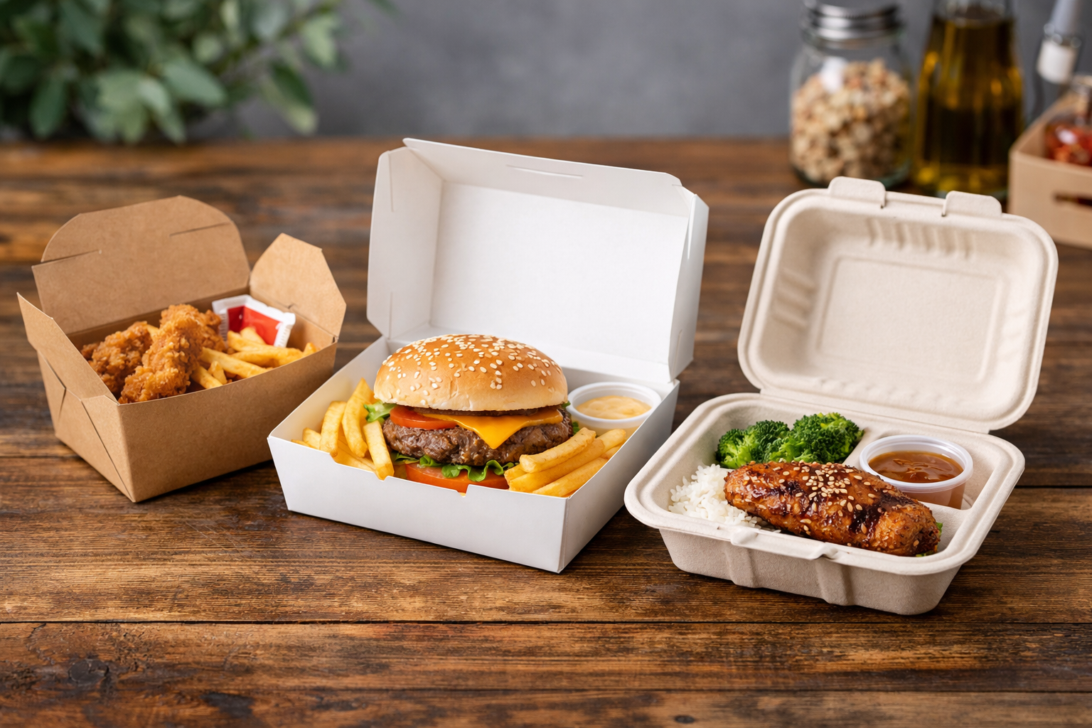Kraft paper boxes, coated paper boxes , molded pulp lunch boxes