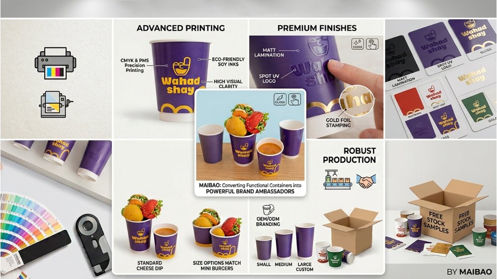 Mini Burger Paper Cups for Cheese Dip & Sliders (5)
