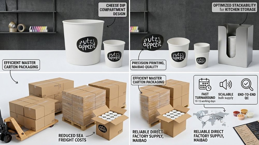 Mini Burger Paper Cups for Cheese Dip & Sliders (6)