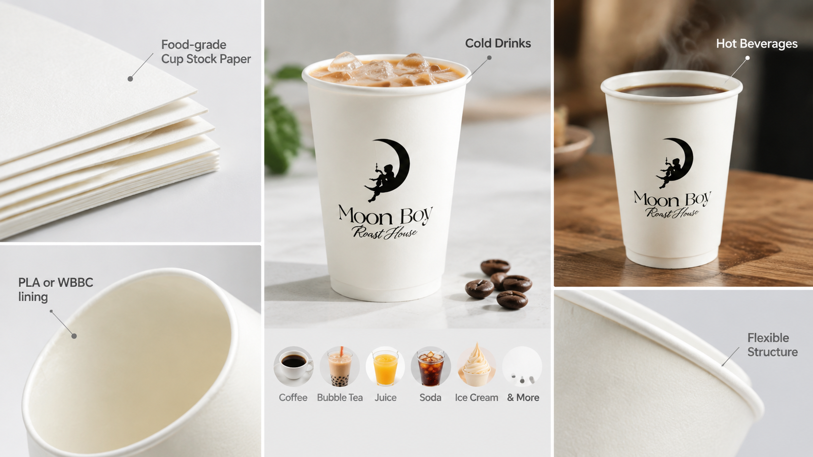 PLA Coated Paper Cups for Eco-Conscious Dining-1