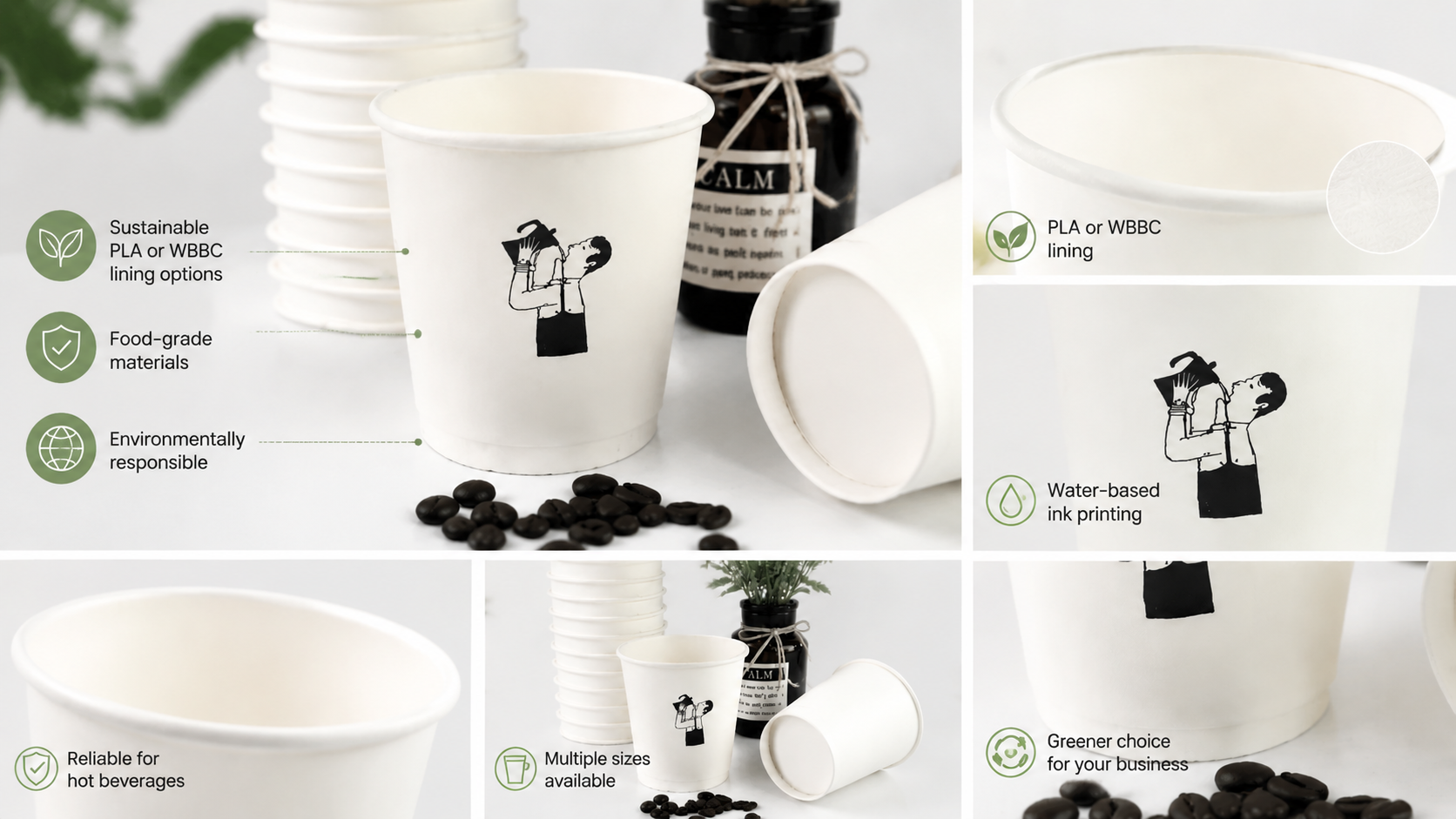 PLA Hot Cups for Eco-Friendly Thermal Beverage Packaging