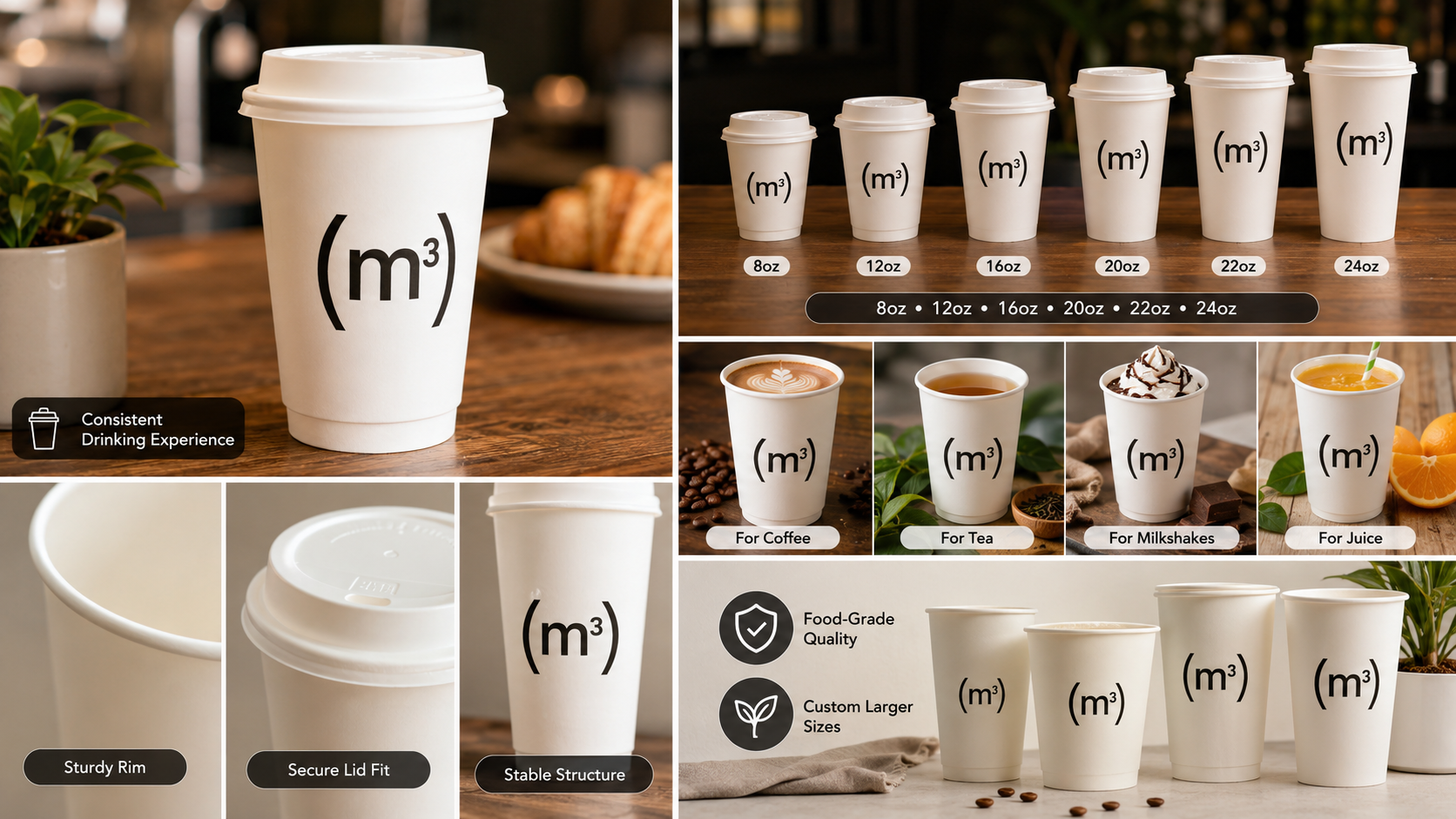 PLA Hot Cups for Eco-Friendly Thermal Beverage Packaging