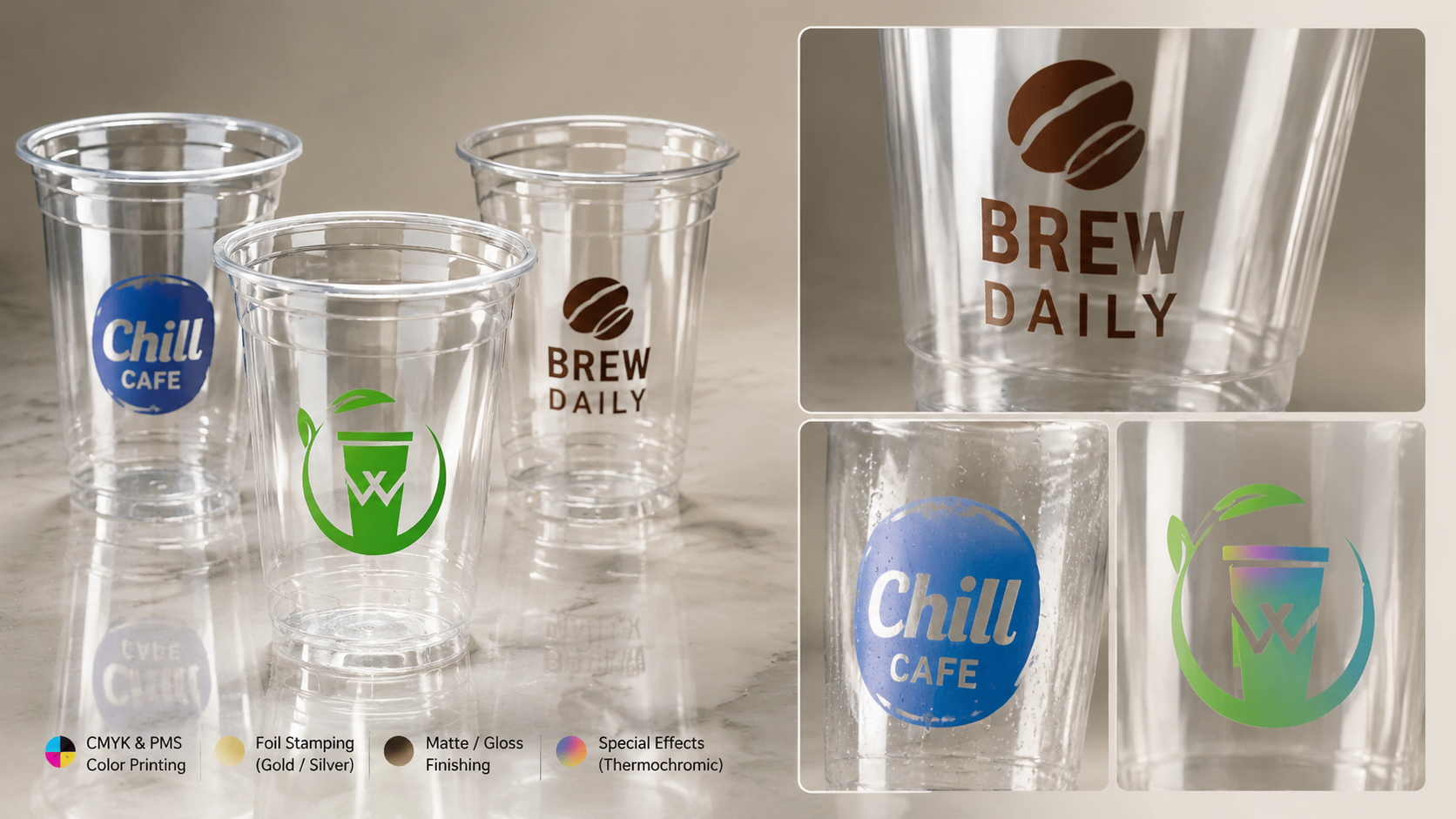 Plastic Takeaway Cups for Durable On-the-Go Beverage Packaging