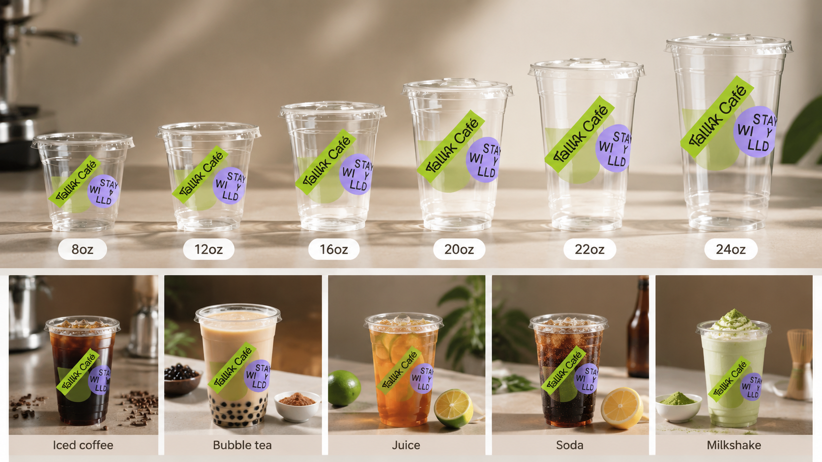 Plastic Takeaway Cups for Durable On-the-Go Beverage Packaging