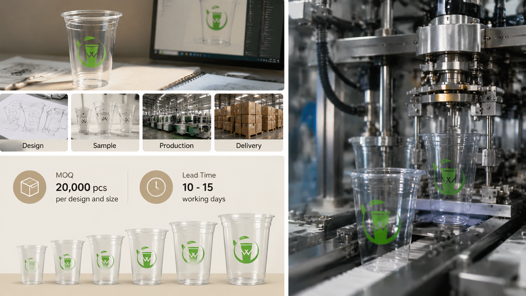Plastic Takeaway Cups for Durable On-the-Go Beverage Packaging