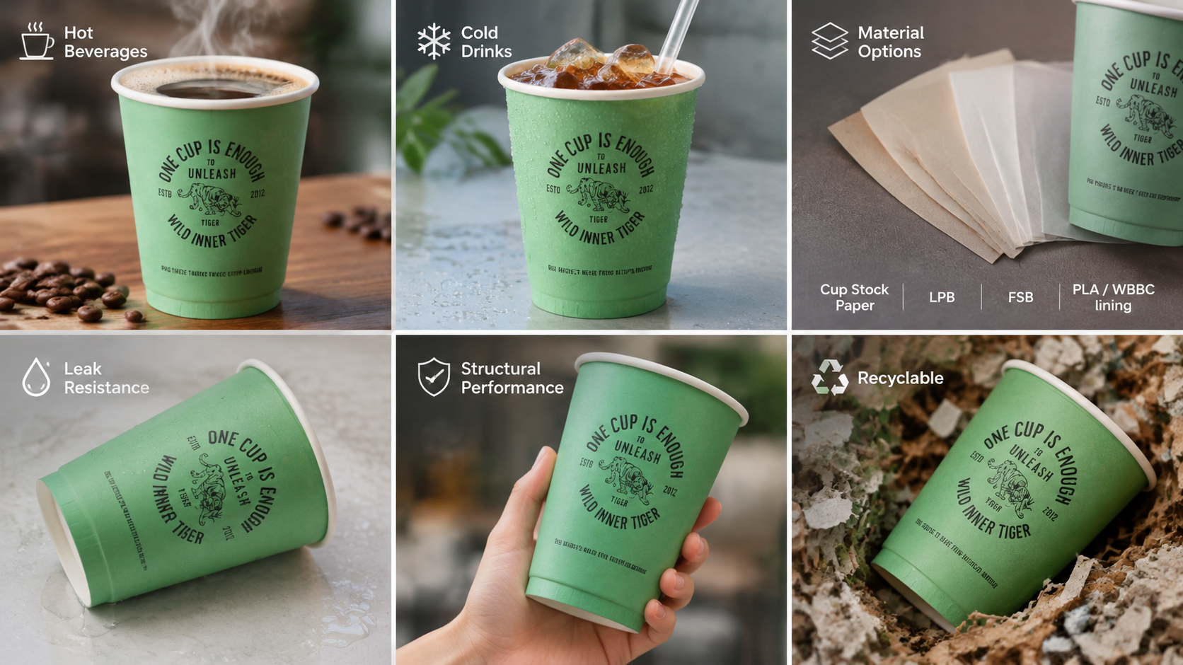Recyclable Paper Cups for Sustainable Dining-1