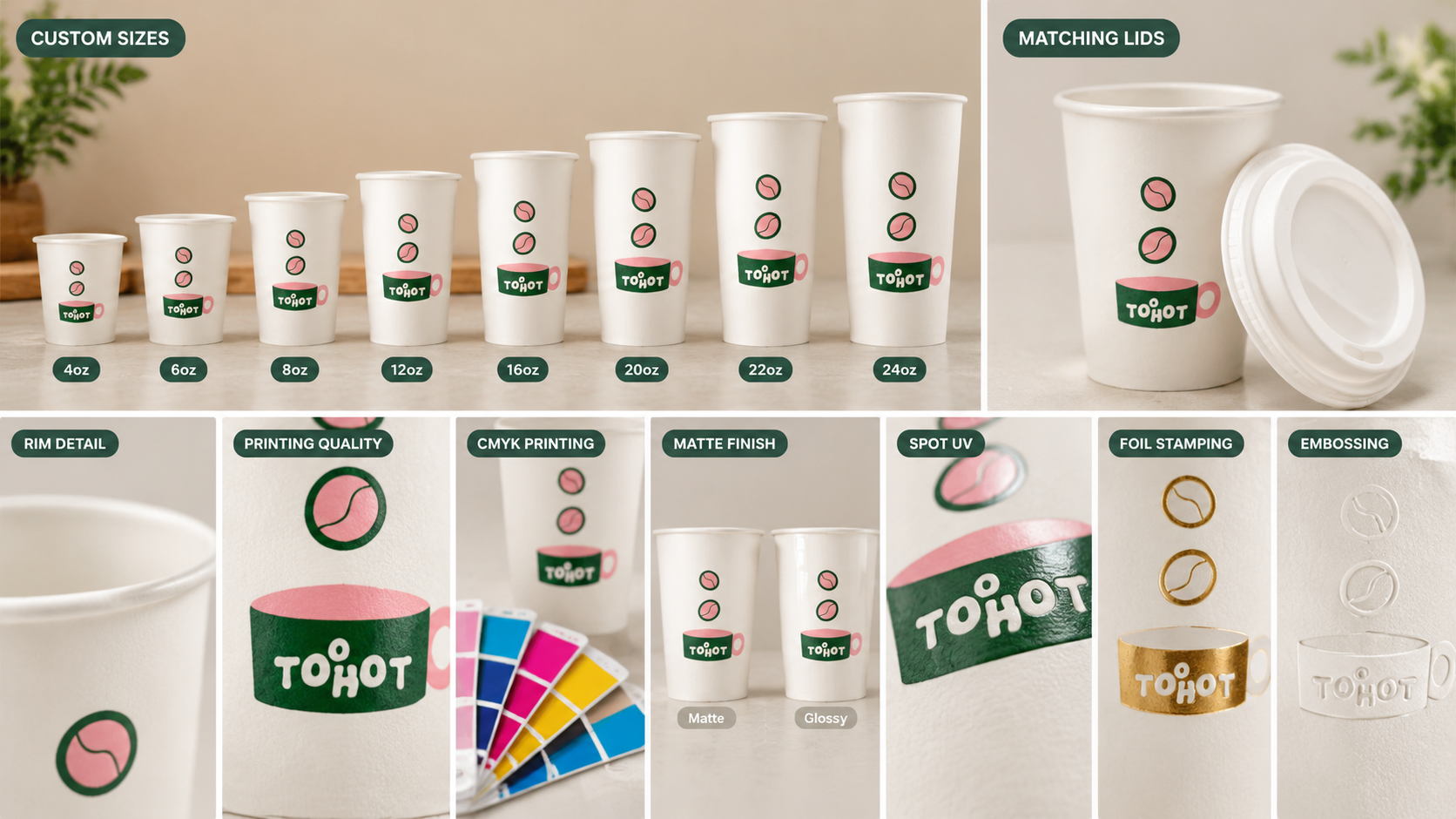 Recyclable Paper Cups for Sustainable Dining-2