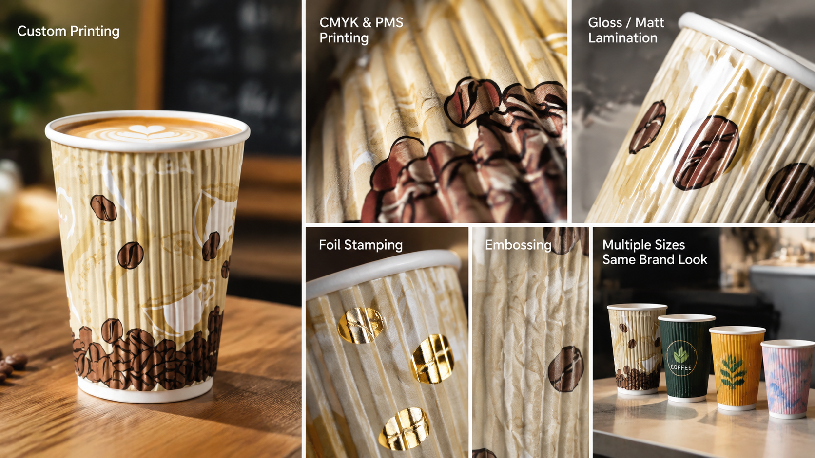 Ripple Wall Paper Cups Premium Insulated Choice-3