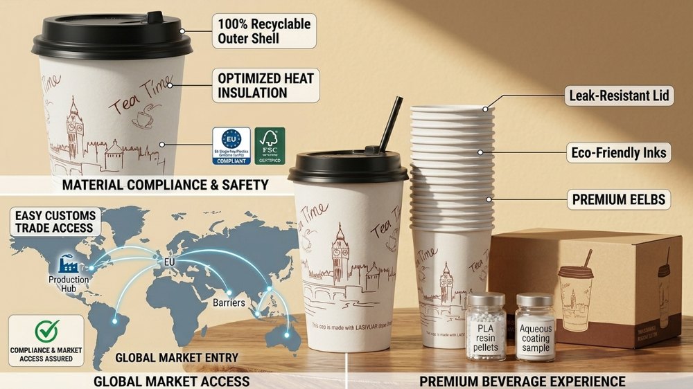Small Disposable Cups for Hot Drinks in Takeaway and Catering (1)