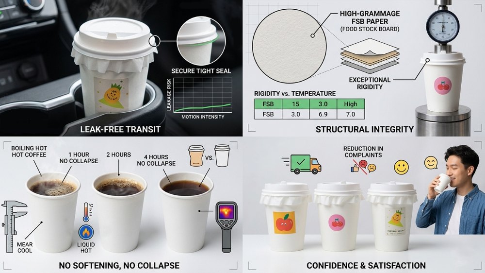 Small Disposable Cups for Hot Drinks in Takeaway and Catering (3)