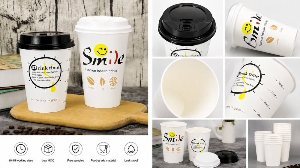 Small Disposable Cups for Hot Drinks in Takeaway and Catering (4)