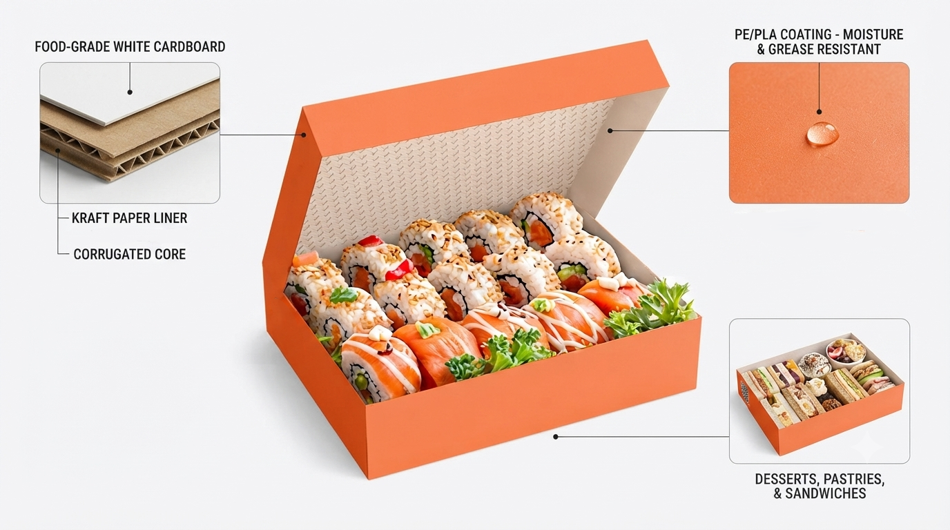 Sushi Boxes for Premium Japanese Takeaway Presentation-2