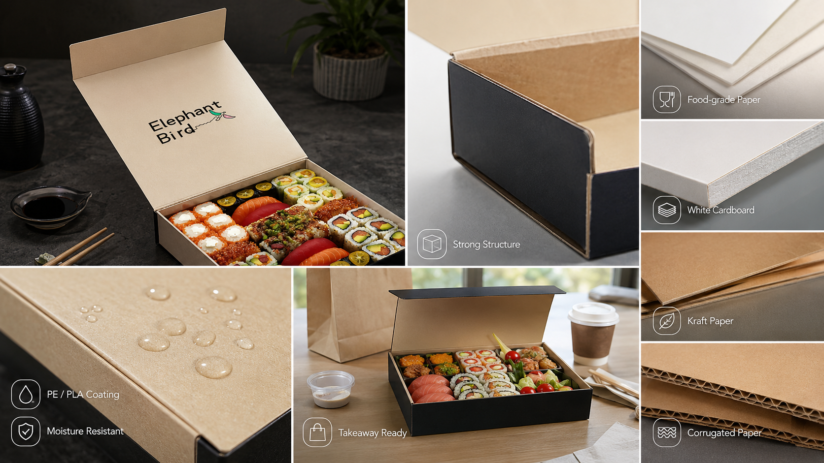 Sushi Roll Box for Perfect Maki & Hand-Roll Takeaway-1