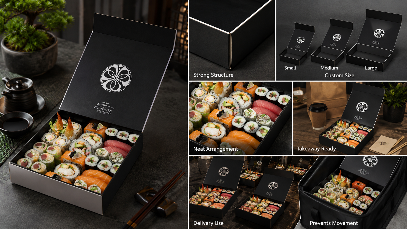 Sushi Roll Box for Perfect Maki & Hand-Roll Takeaway-2
