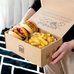 custom french fries hamburger