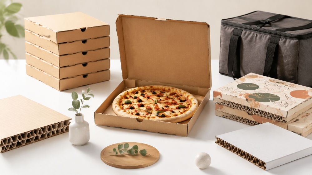 maibaopak B-Flute vs E-Flute pizza box material