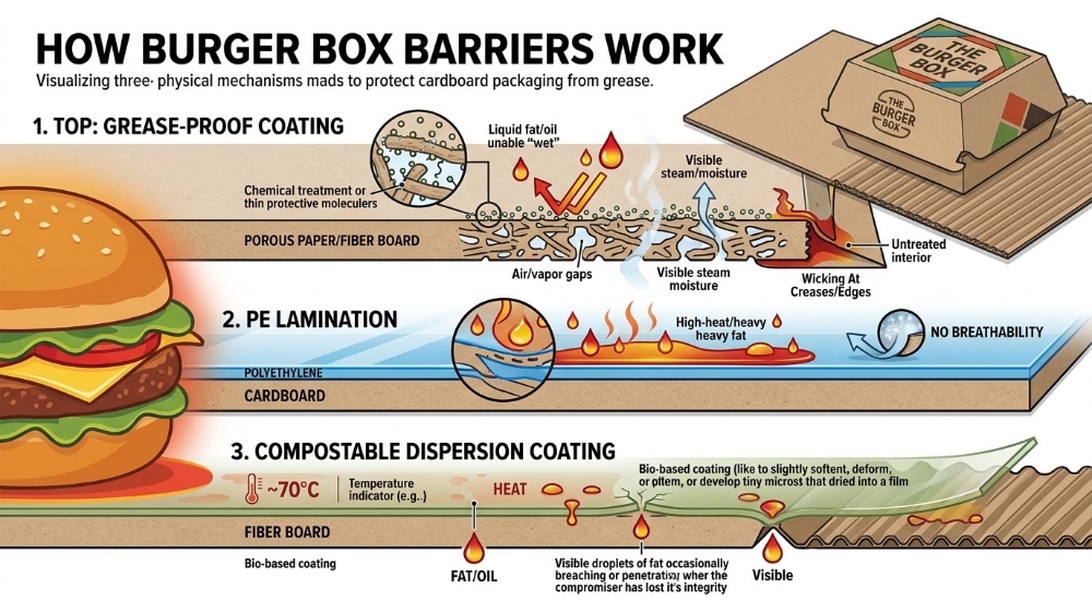 maibaopak Burger Box coating Barriers