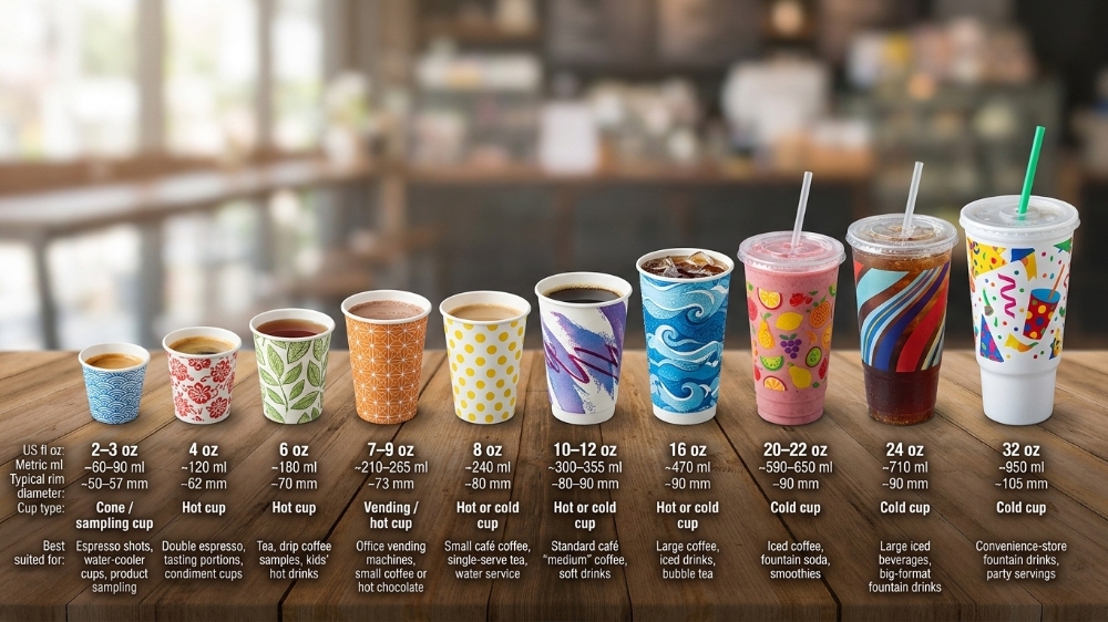 maibaopak Paper Cup Size Chart