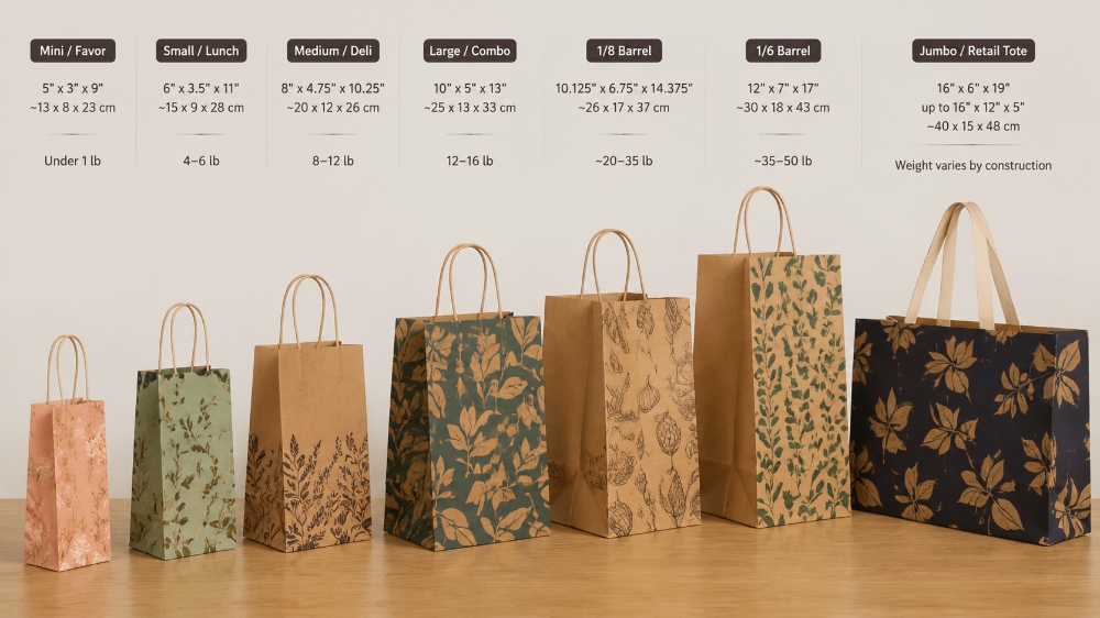 maibaopak Paper Bag Size Chart
