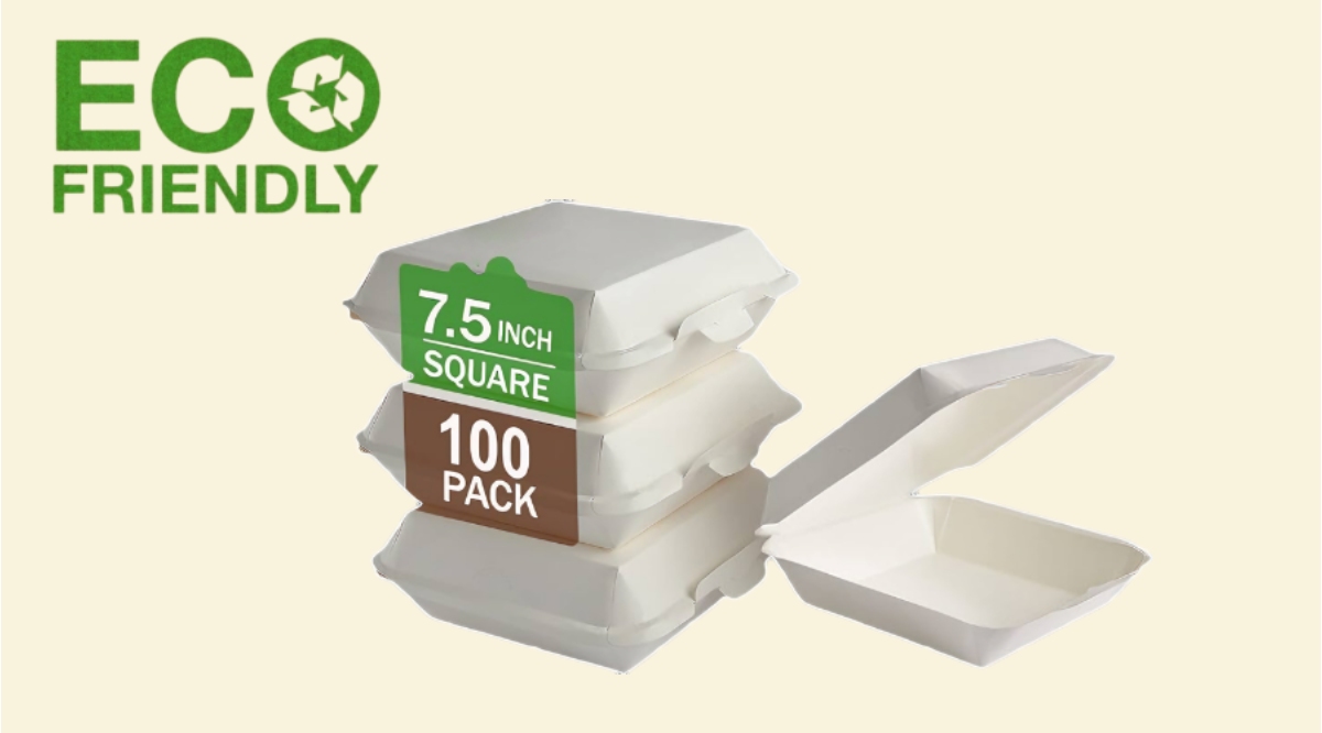 modern PFAS-free compostable takeout containers